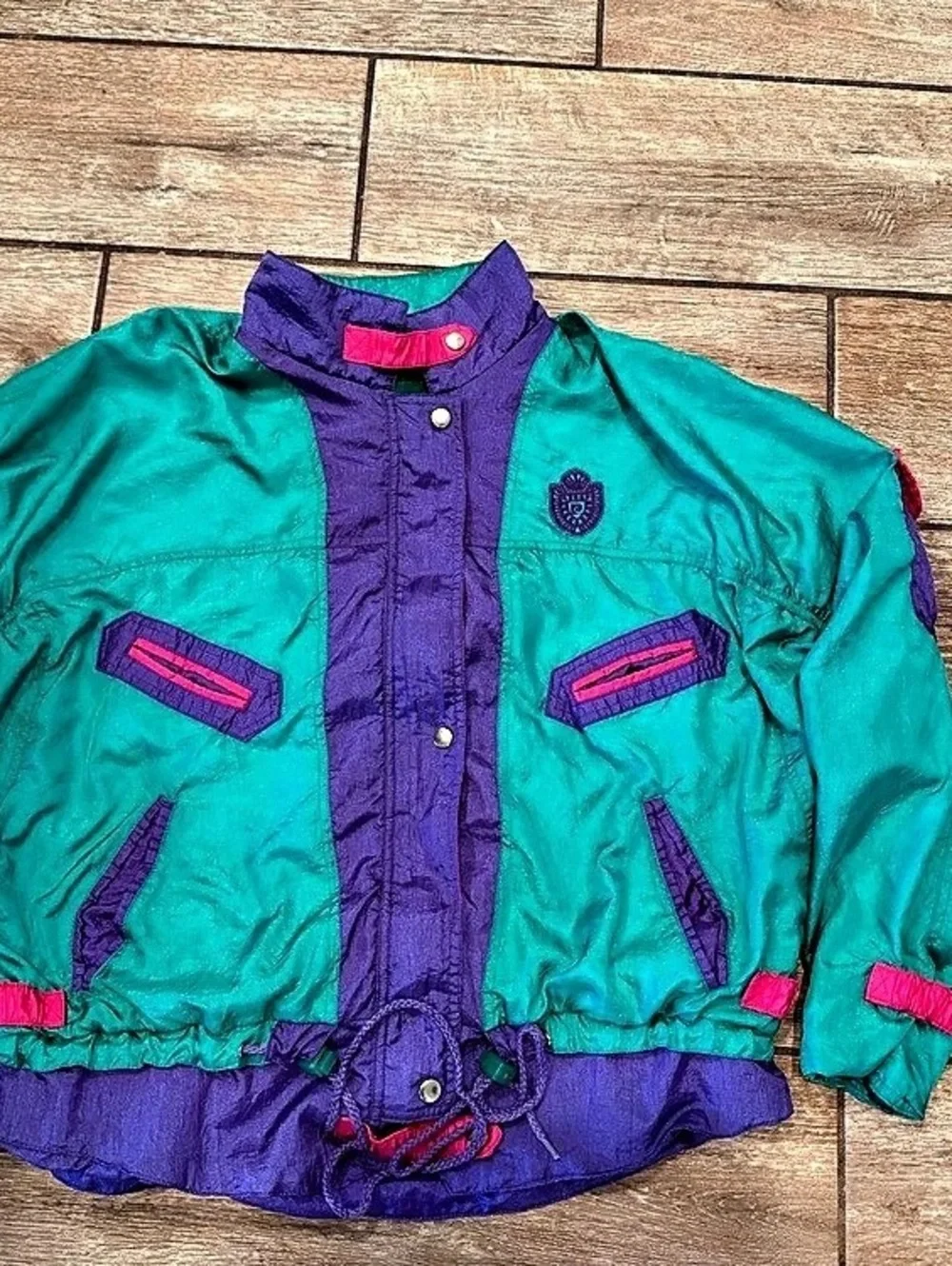 Awesome Vintage Pierre Cardin 1980s / 1990s Colorblock Nylon Tracksuit Set